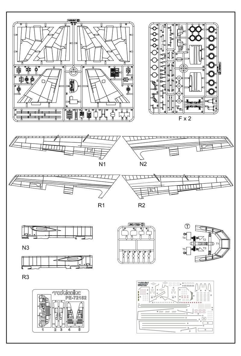 Modelcollect UA72210 B-52G Early Type 1967-1972 in Linebacker II Vietnam war 1/72 – imagen 12