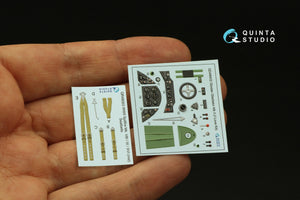 Quinta Studio QD48402 Gloster Gladiator MKII 3D-Printed &amp;amp; coloured Interior on decal paper (I Love Kit) 1/48 – imagen 5