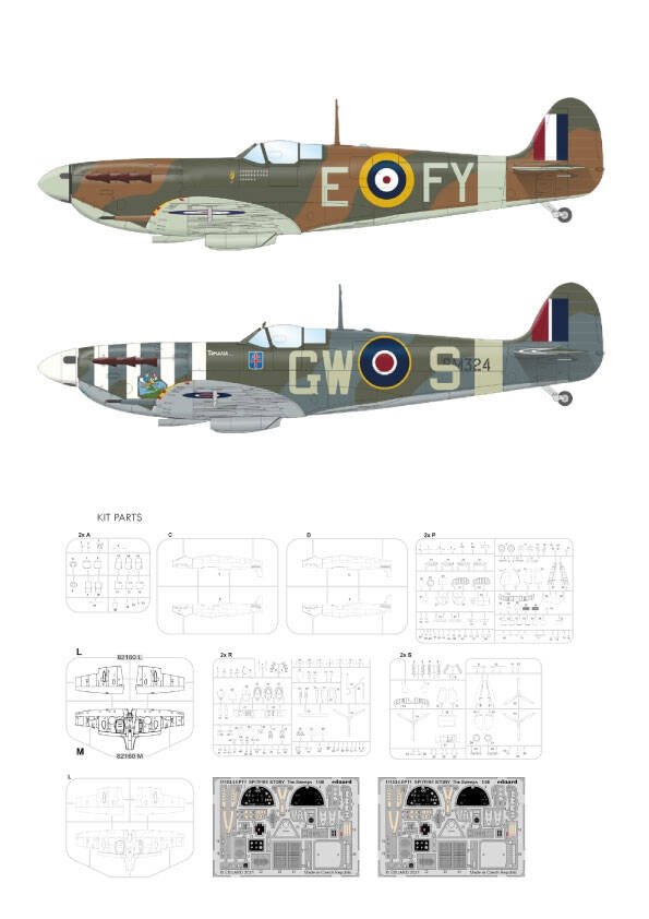 Eduard 11153 SPITFIRE STORY The Sweeps Spitfire Mk.Vb Limited edition 1/48 – imagen 2