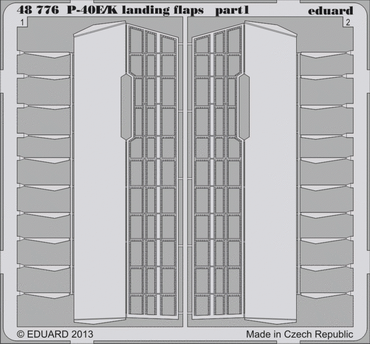 Eduard 48776 P-40E/ K landing flaps 1/48 Italeri – zdjęcie 2