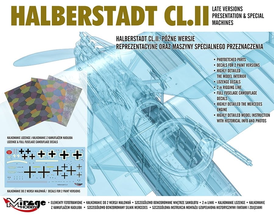 Mirage Hobby 481405 Halberstadt CL.II 1/48 – immagine 11