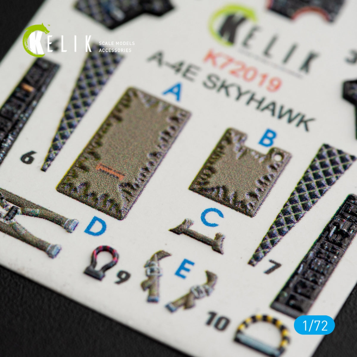 KELIK K72019 A-4E &amp;quot;SKYHAWK&amp;quot; INTERIOR 3D DECALS FOR FUJIMI/HOBBY 2000 KIT 1/72 – imagen 4