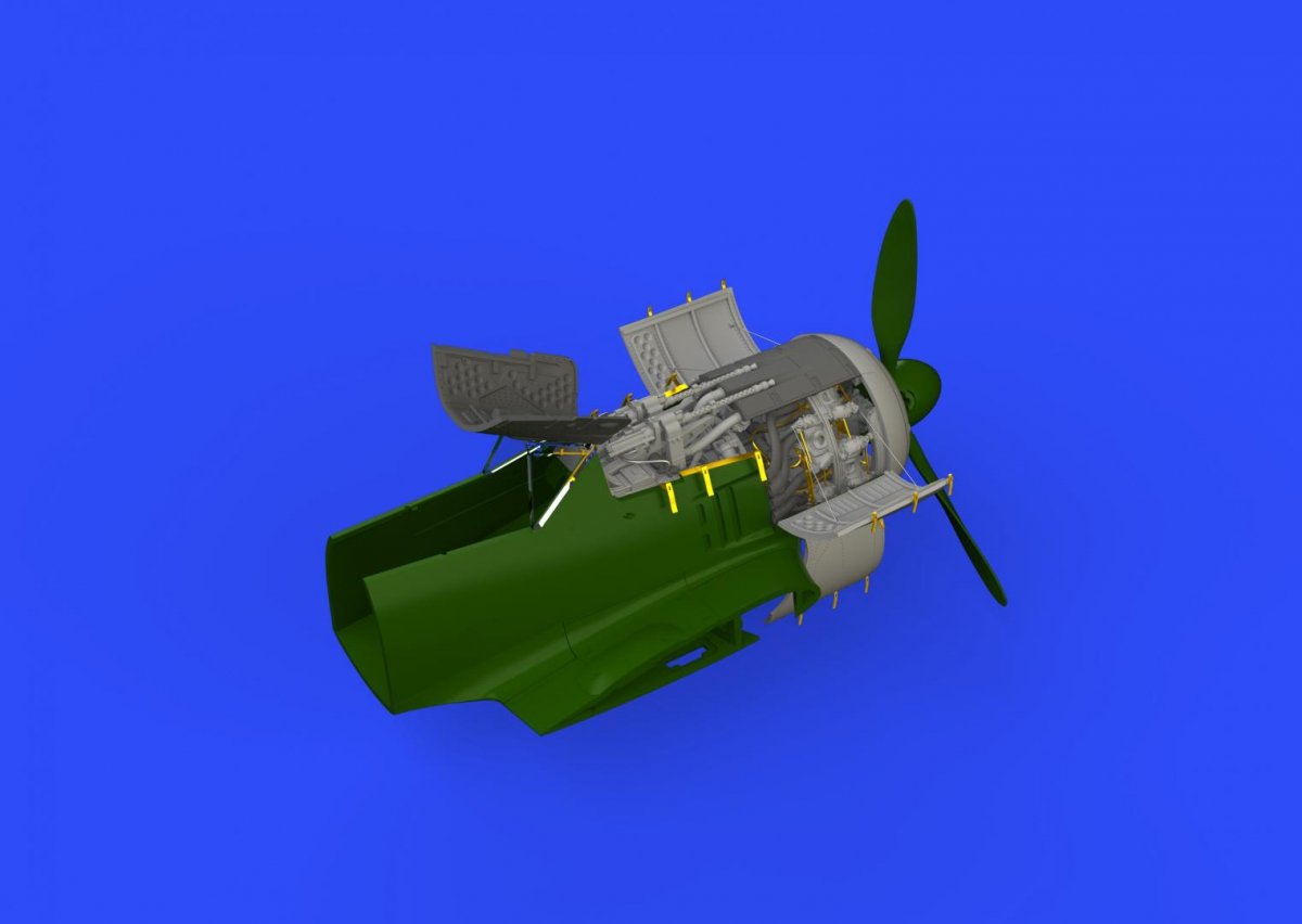 Eduard 648355 Fw 190A-4 engine &amp;amp; fuselage guns EDUARD 1/48
