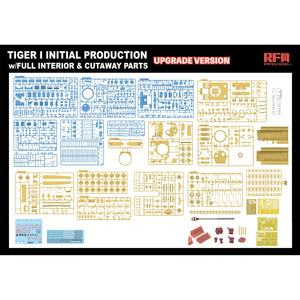Rye Field Model 5131 Tiger I Initial Production Early 1943 w/ Full Interior Updated Version 1/35 – imagen 5