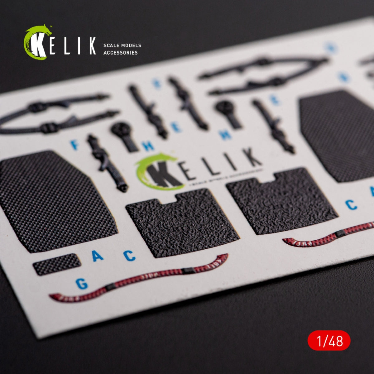 KELIK K48113 UH-60A Black Hawk - Type 1 interior 3D decals for ICM kit 1/48 – imagen 11