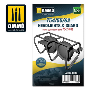 AMMO of Mig Jimenez 8086 T54/55/62 headlights &amp;amp; guard 1/35