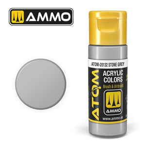 AMMO of Mig Jimenez 20132 ATOM COLOR Stone Grey 20ml