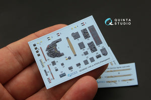 Quinta Studio QD48092 Ju 87D/G 3D-Printed &amp;amp; coloured Interior on decal paper (for Hasegawa kit) 1/48 – imagen 3