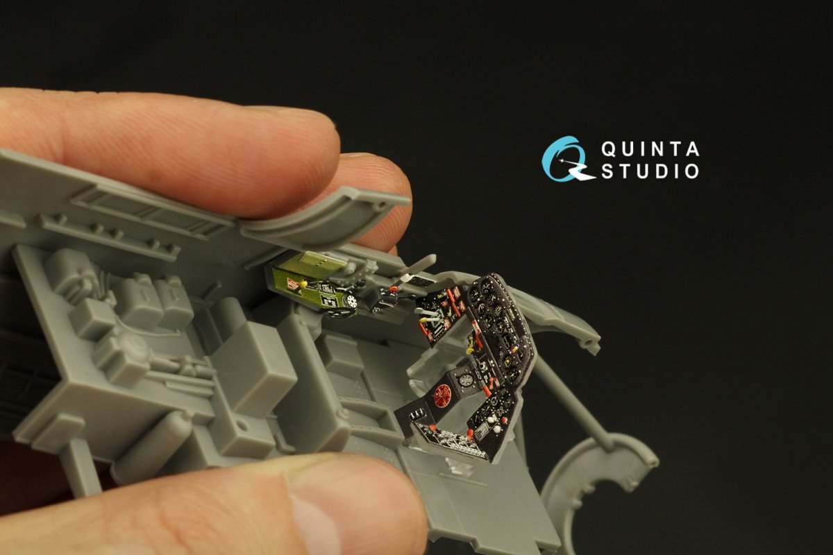 Quinta Studio QD48385 TBM-3 Avenger 3D-Printed &amp;amp; coloured Interior on decal paper (Accurate miniatures/Academy) 1/48 – imagen 9