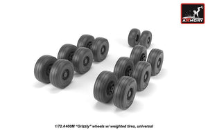 Armory Models AW72506 A400M Grizzly wheels w/ weighted tires 1/72 – immagine 4