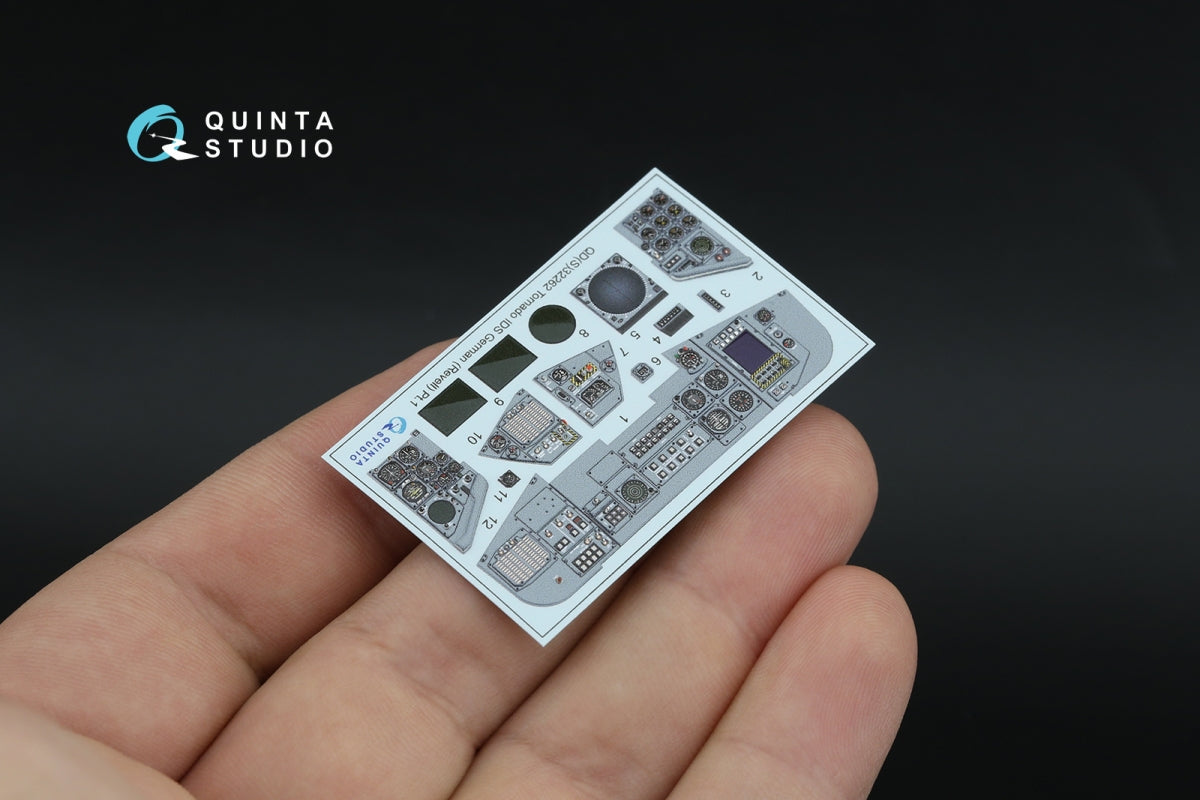 Quinta Studio QDS+32262 Tornado IDS German 3D-Printed &amp; coloured Interior on decal paper (Revell) (Small version) (with 3D-printed resin parts) 1/32