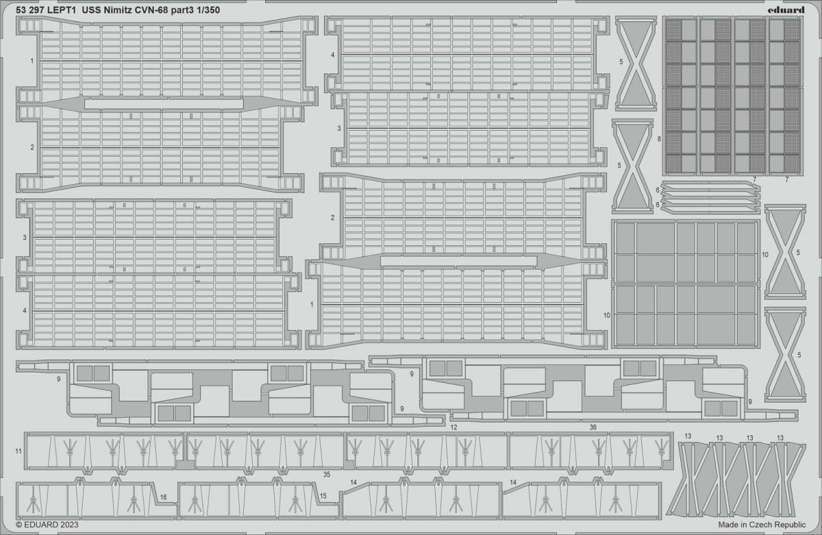 Eduard BIG5369 USS Nimitz CVN-68 PART I Trumpeter 1/350 – imagen 3