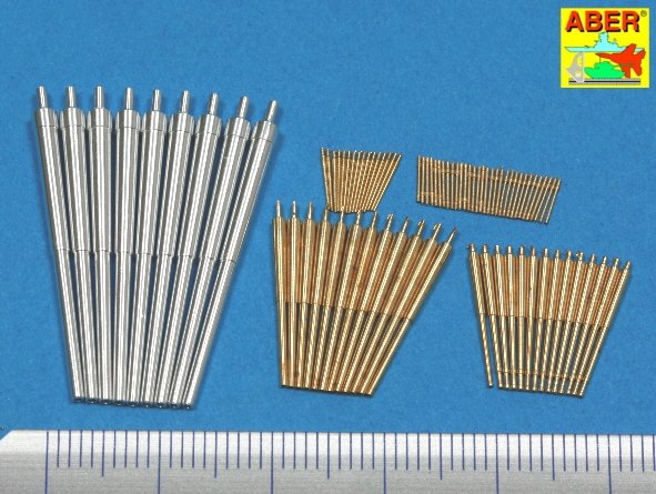 Aber 350L-53 Set of barrels 280mm x 9, 150mm x 12, 105mm x 14, 37mm x 16, 20mm x 32 for German Battleship Scharnhorst (1943) 1/350 – Bild 2