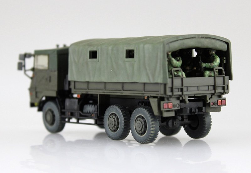 Camion Type 73 des Forces d&amp;#39;autodéfense japonaises (JGSDF) Aoshima 01209 avec figurines (20 pièces) à l&amp;#39;échelle 1/72 – image 2
