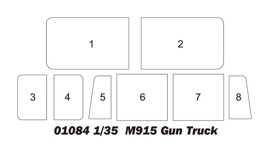 Trumpeter 01084 M915 Gun Truck 1/35 – immagine 5