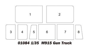 Trumpeter 01084 M915 Gun Truck 1/35 – immagine 5