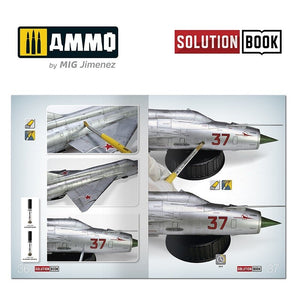 AMMO of Mig Jimenez 6521 How To Paint Bare Metal Aricraft Solution Book – imagen 4