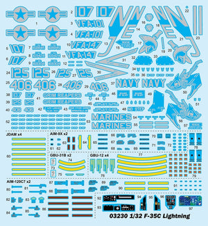 Trumpeter 03230 F-35C Lightning 1/32 – immagine 4