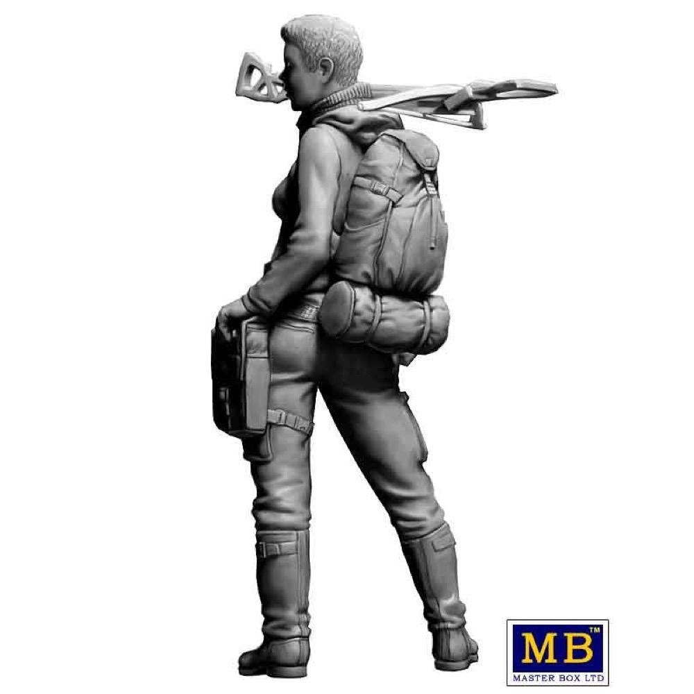 Master Box 35214 Post-apocalyptic fiction. Desert Battle Series. Skull Clan - Long distance raid. Kit No.2 A new leader. Hanna 1/35 – image 5