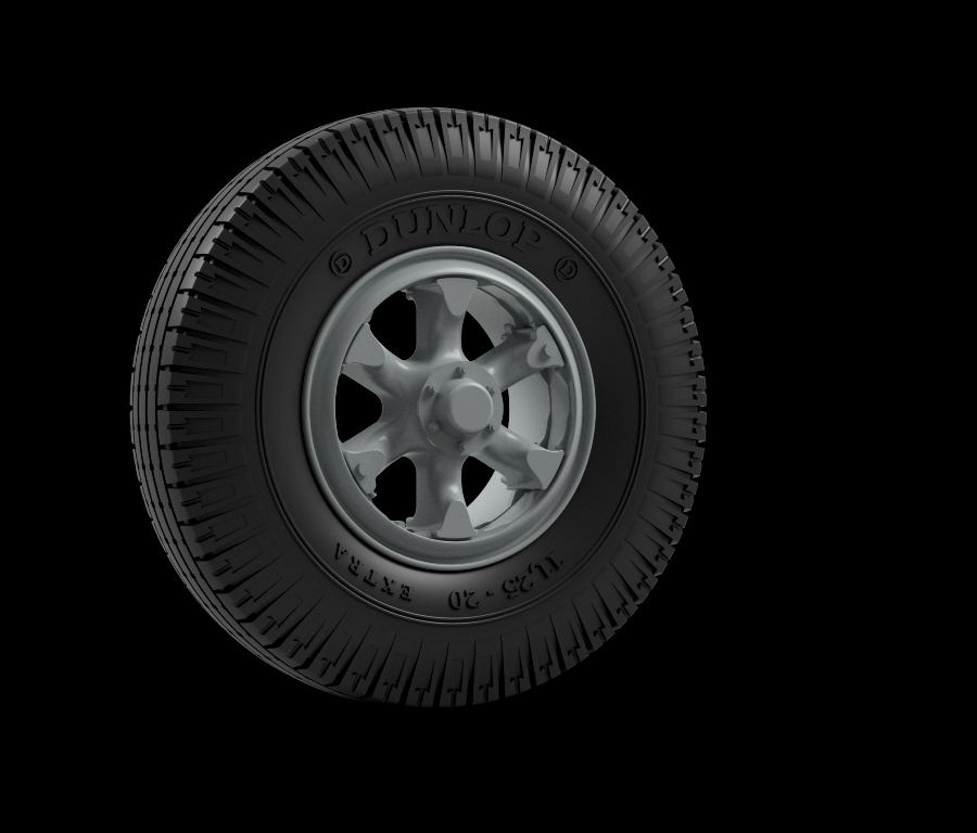 Panzer Art RE35-798 Sd.Kfz 8 Early front wheels (Fulda) 1/35
