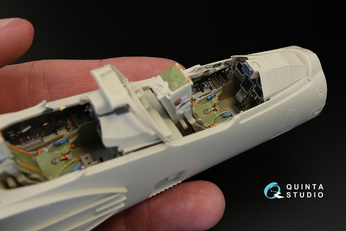 Quinta Studio QD32014 Mirage 2000B-5 (2000-5BGM Mk2) 3D-Printed &amp;amp; coloured Interior on decal paper (for Kitty Hawk kit) 1/32 – imagen 7