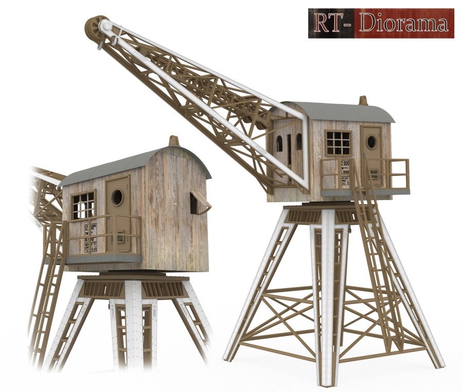 RT-Diorama 35311 Grue portuaire 1/35, échelle 1/12 – image 2