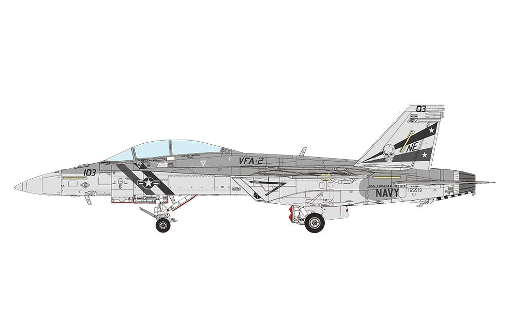 Meng LS-016 BOEING F/A-18F SUPER HORNET BOUNTY HUNTERS 1/48 – immagine 14