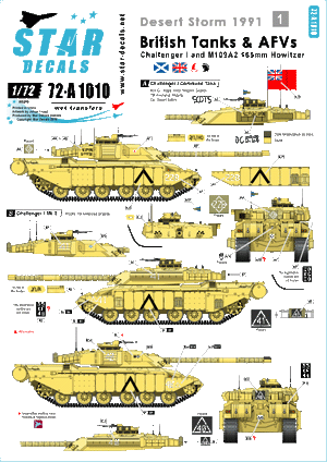 Star Decals 72-A1010 Tempête du désert 1991 (1) 1/72