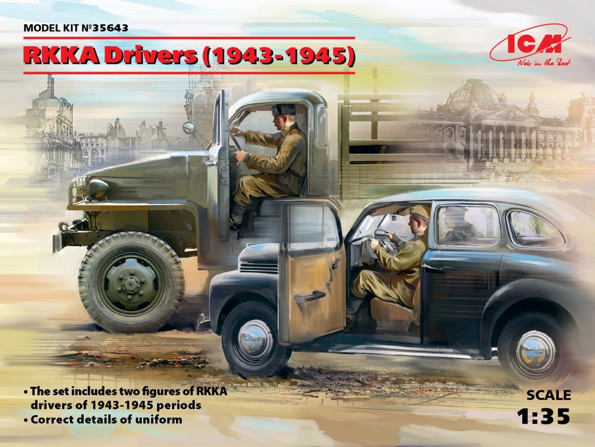 ICM 35643 RKKA Drivers (1943-1945) (2 figures) 1/35