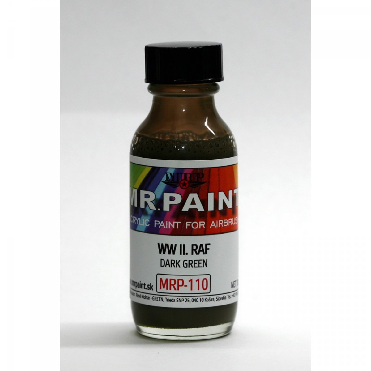 Peinture MR. Paint MRP-110 Vert foncé WWII RAF 30 ml – image 2