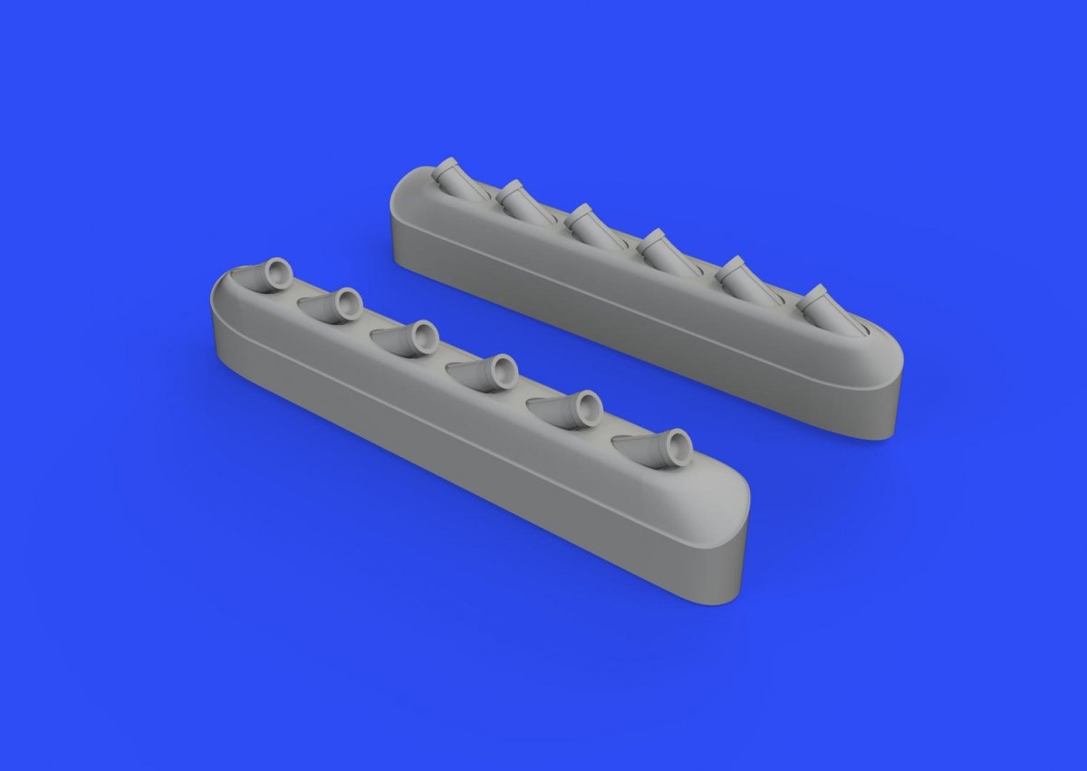 Eduard 648486 P-51D exhaust stacks w/ fairing EDUARD 1/48 – imagen 3