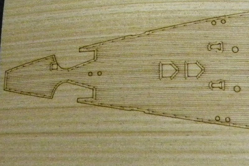 Pontos 35012WD1 DKM Scharnhorst Wooden Deck set Type 1 1/350 – imagen 2