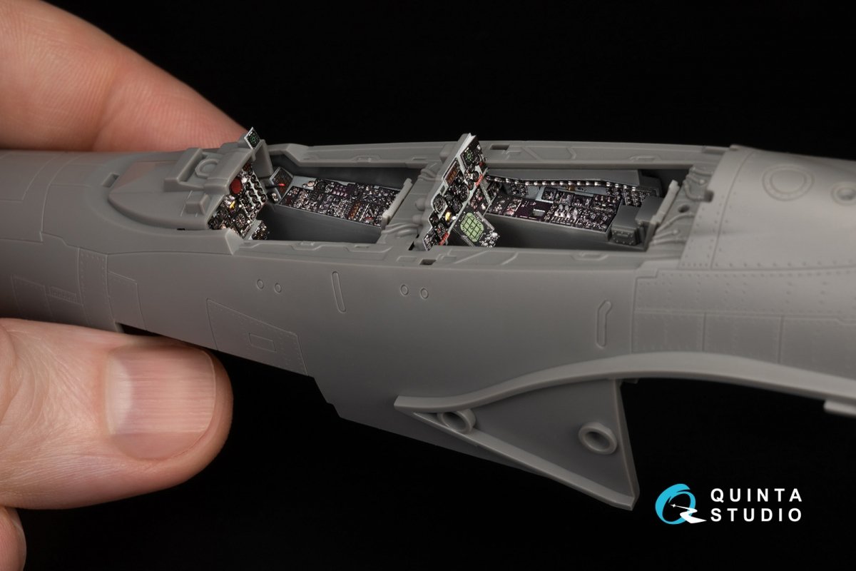 Quinta Studio QDS-48370 F-4E late without DMAS 3D-Printed &amp;amp; coloured Interior on decal paper (Meng) (Small version) 1/48 – imagen 13