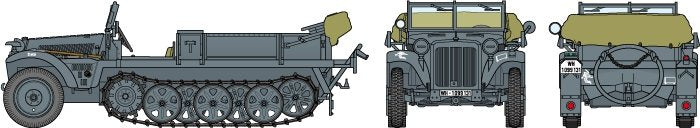 Tamiya 37016 Semi-chenillé allemand de 1 tonne Sd.Kfz.10 1/35 – image 6