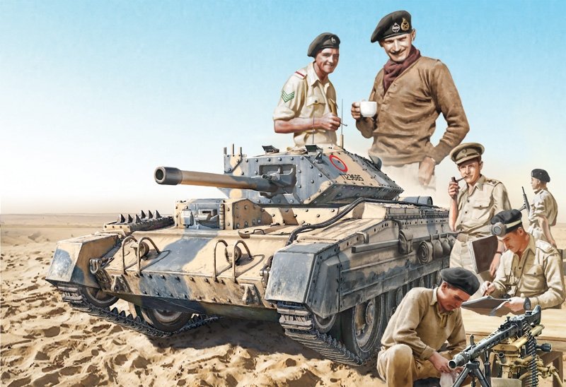 Italeri 6592 Crusader Mk. III avec équipage britannique 1/35