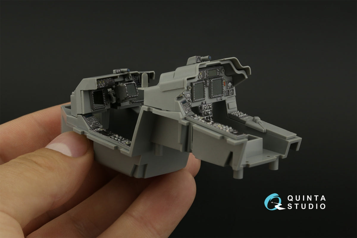 Quinta Studio QDS-35073 AH-64D/E 3D-Printed &amp;amp; coloured Interior on decal paper (Meng) (small version) 1/35 – immagine 8