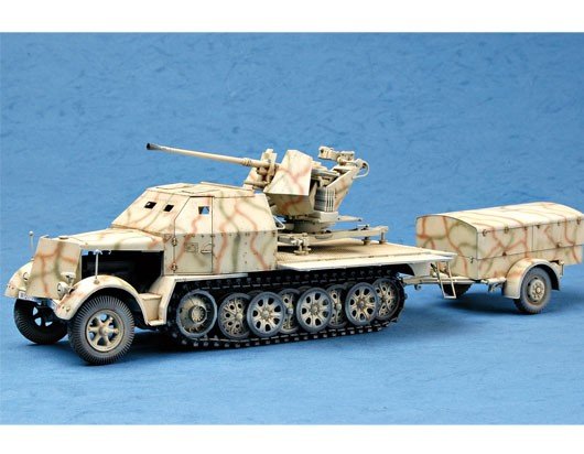 Trumpeter 01526 German Sd.Kfz.7/2 3.7cm Flak 37 auf Selbstfahrlafette Late 1/35 – imagen 2