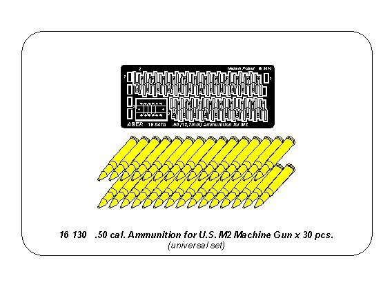Aber 16130 .50 cal. Ammunition for US M2 Machine Gun 1/16