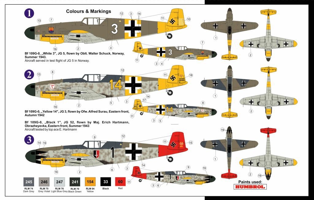 AZ Model AZ7547 MESSERSCHMITT BF 109G-0 ACES 1/72 – imagen 2