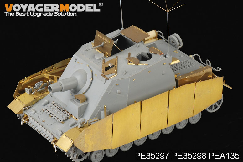 Jupes latérales pour Sturmpanzer IV Brummbar, version intermédiaire, modèle Voyager PEA135 (pour DRAGON 6460), échelle 1/35