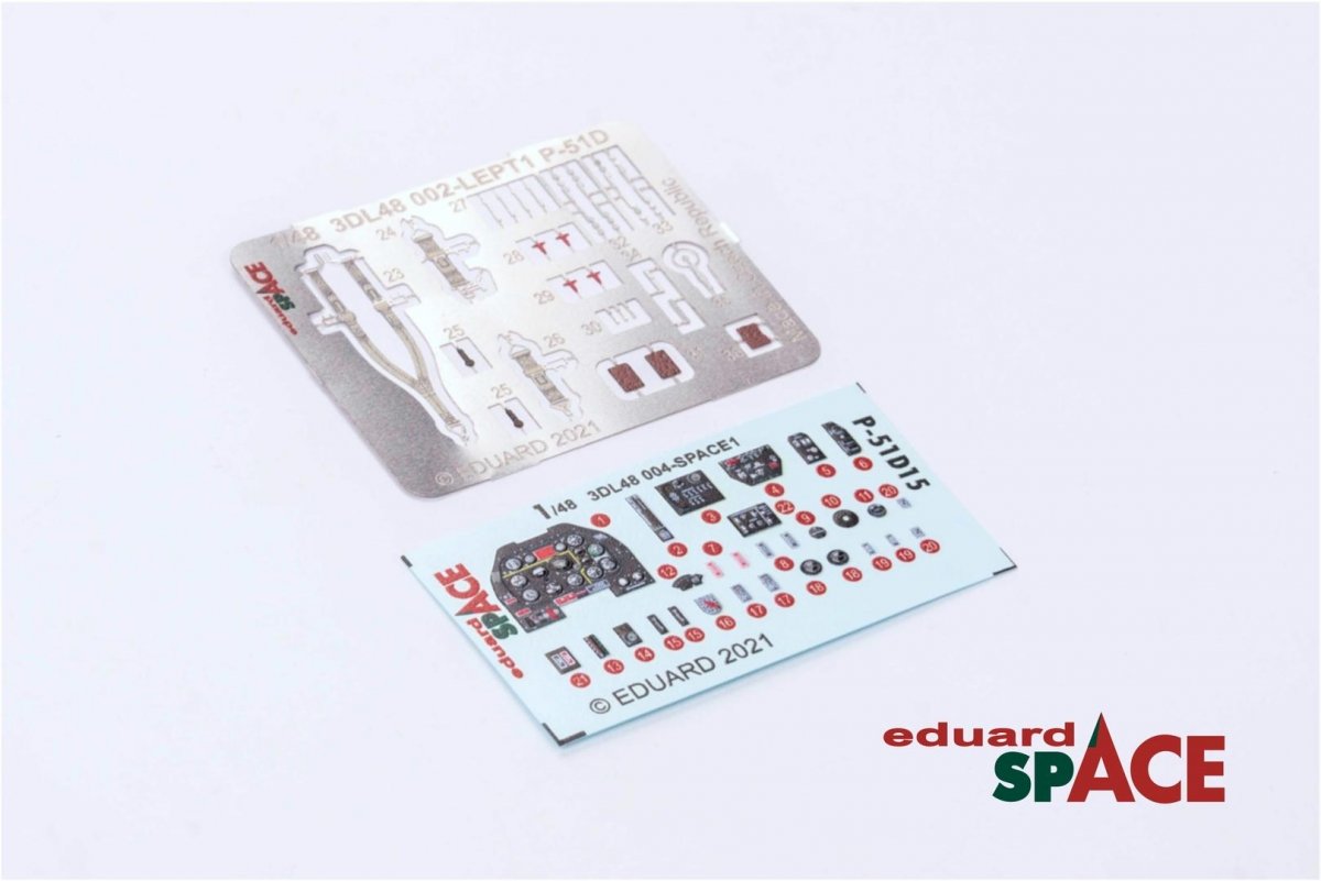 Eduard 3DL48004 P-51D-15+ SPACE 3D for Eduard 1/48 – imagen 2