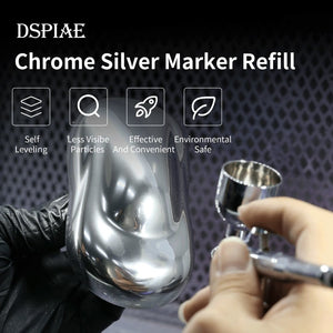DSPIAE CR-10 Chrome Silver Refill For Markers (10ml) – imagen 7