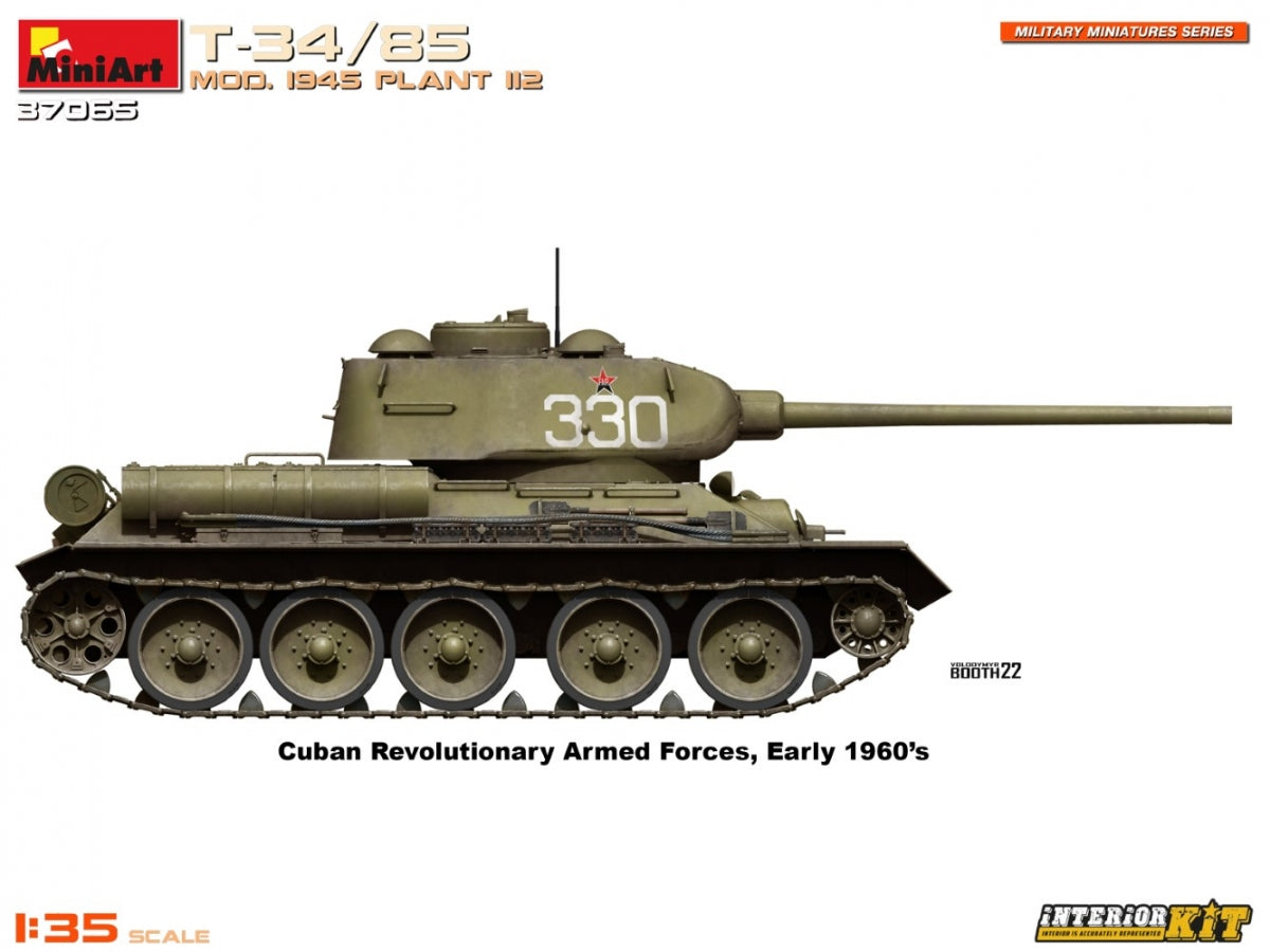 MiniArt 37065 T-34/85 MOD. 1945. PLANT 112. INTERIOR KIT 1/35 – imagen 18
