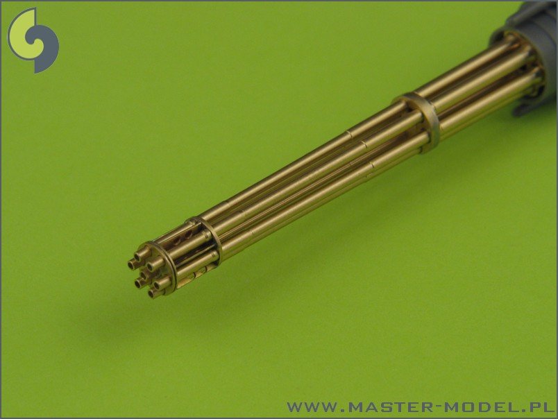 Master AM-32-029 M61 A1 Vulcan - Six-barrelled rotary 20mm cannon - turned barrels with etched barrel clamps 1/32 – zdjęcie 3