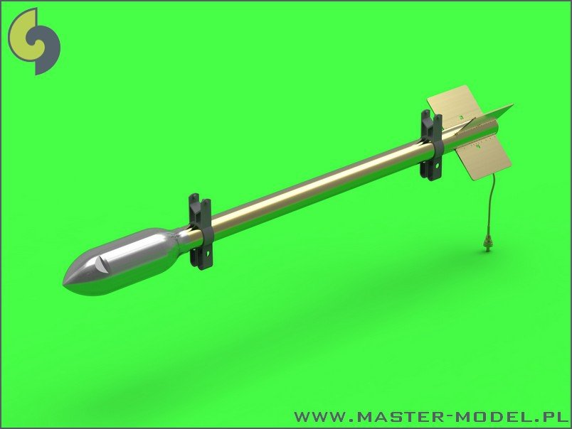 Master AM-24-012 British 3in Rocket RP-3 with 60LB SAP heads (8pcs) 1/24 – immagine 2