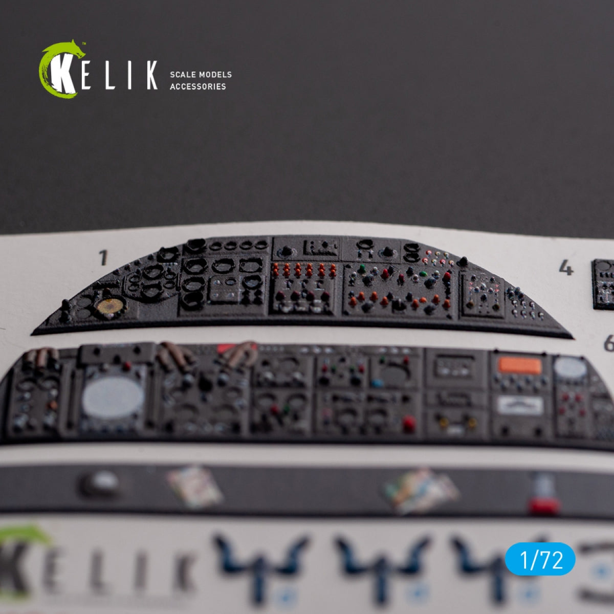 KELIK K72136 AVRO VULCAN B.2 Cockpit arrière - décalcomanies 3D intérieures pour maquette Airfix au 1/72 – image 4