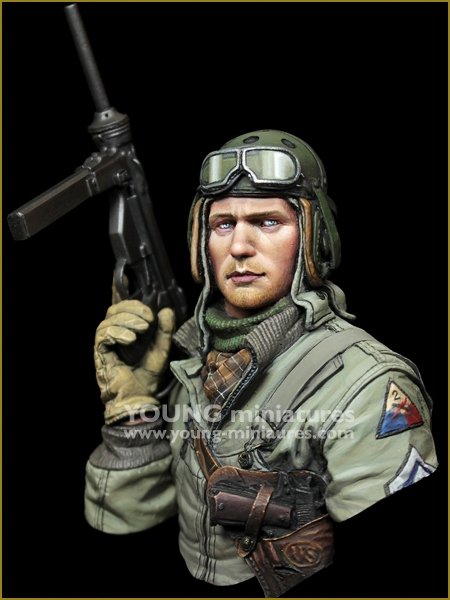 Young Miniatures YM1881 US Tank Crew WWII HELL ON WHEELS 1/10 – immagine 2