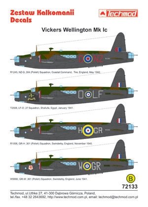 Techmod 72133 - Vickers Wellington IC 1/72 – immagine 2