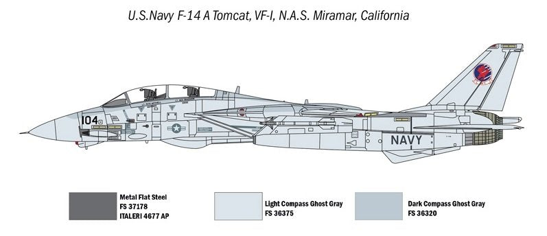 Italeri 1422 Top Gun F-14A vs A-4F 1/72 – Bild 3