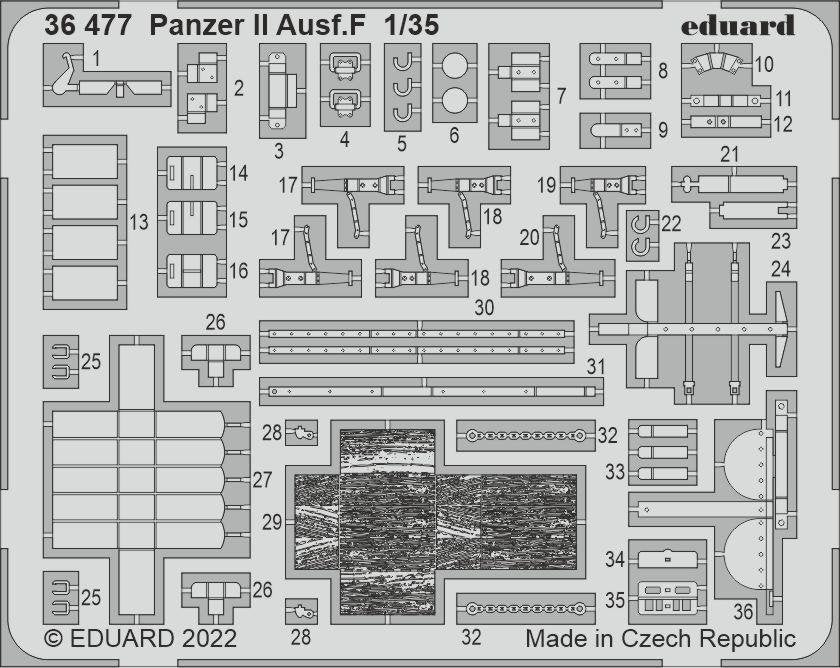Eduard 36477 Panzer II Ausf. ACADÉMIE F 1/35